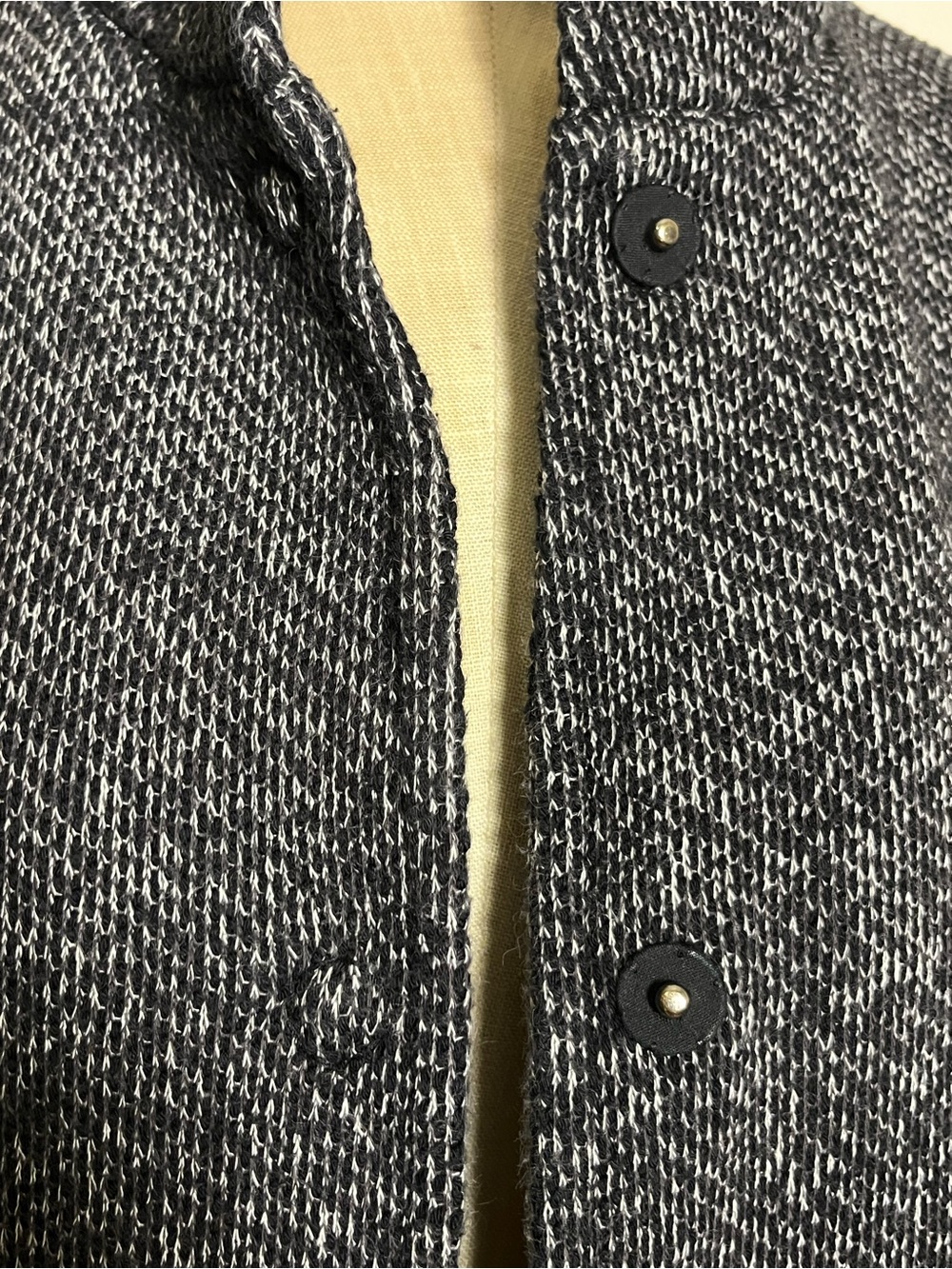 Eileen Fisher Organic Cotton Terry Stand Collar Jacket Minimalist Comfort XS - Picture 11 of 14